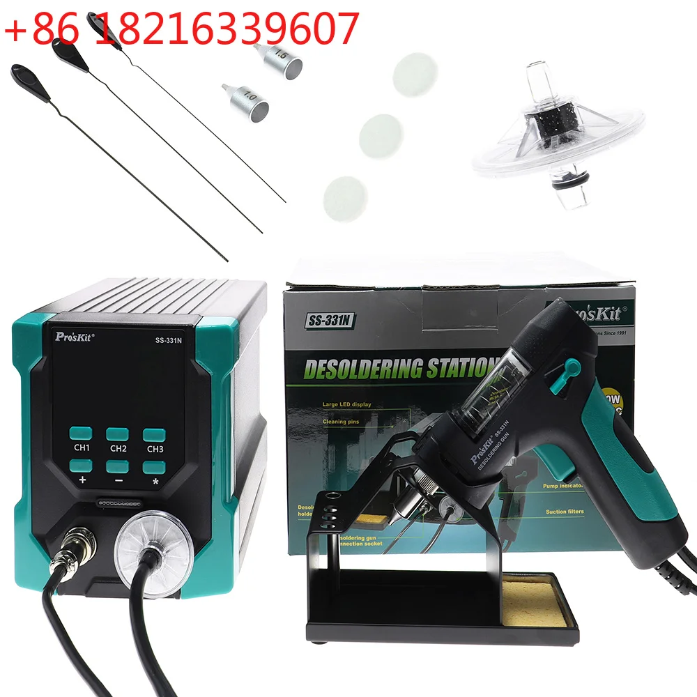 Desoldering Pump Electric Vacuum Station - YAO SS-331N Digitale Elektrische Soldeerstation Tin