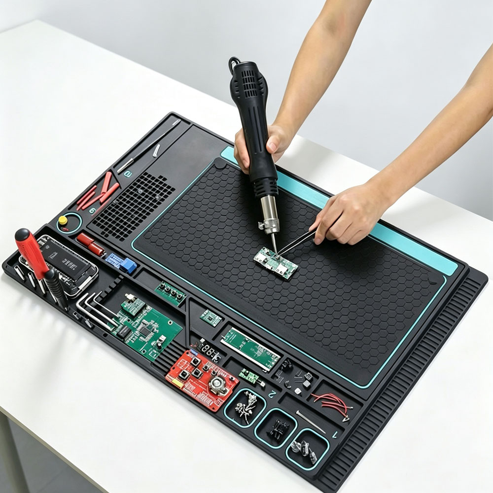 Infrared Bga Rework Station - Multifunctionele siliconen reparatiemat met schroefbevestiging en