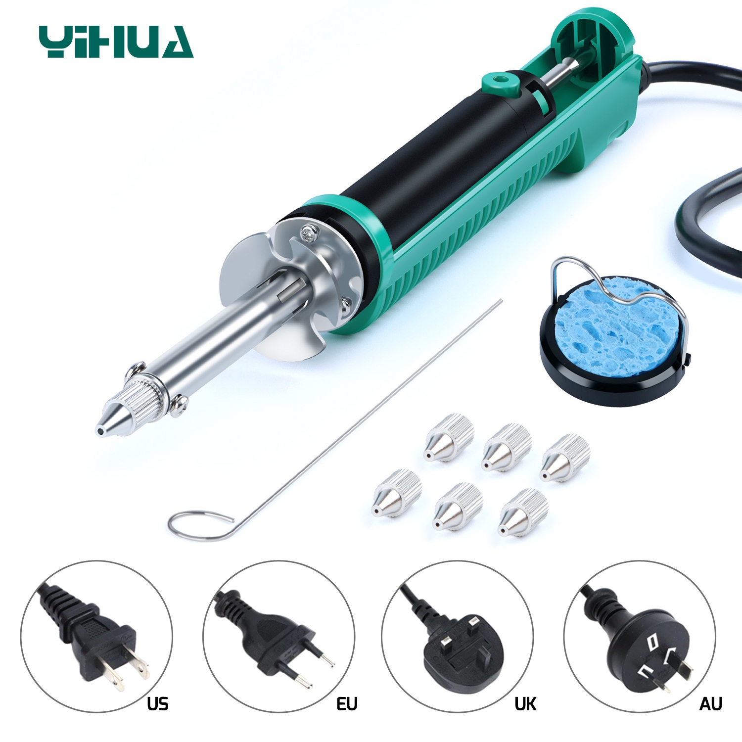 Desoldering Pump Electric Vacuum Station - Elektrische vacuüm soldeerbout zuigpomp soldeerpistool reparatiegereedschap